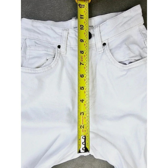 Cotton On Size 0 Women's White Stretch Mom Denim Jeans 28 Inch Inseam - Picture 3 of 12